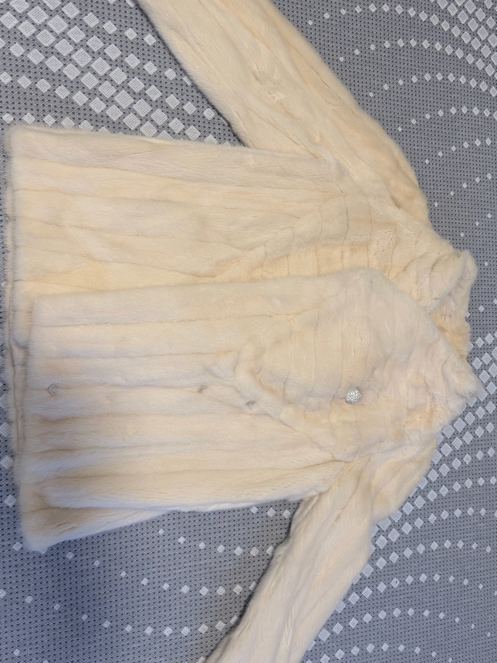 Christian Dior White mink